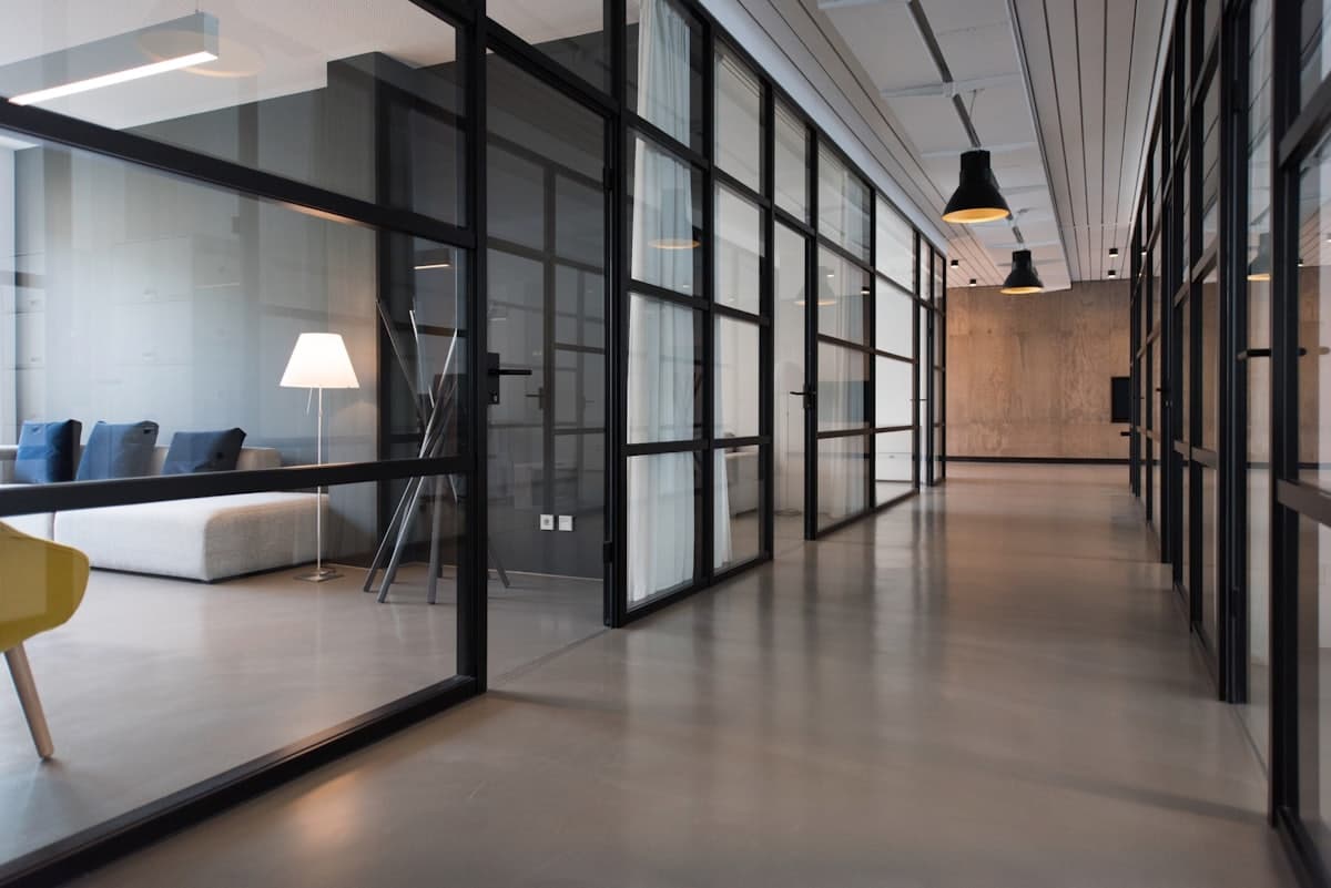Spotless modern office interior
